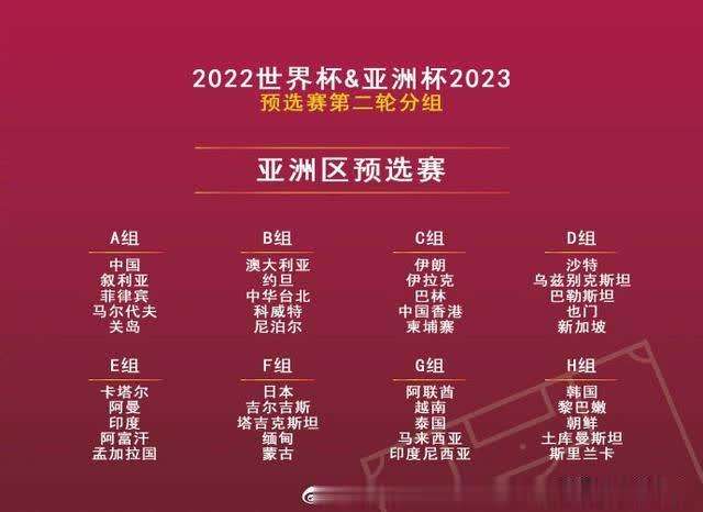 国足世界杯预选赛赛程，中国国足世界杯预选赛赛程！